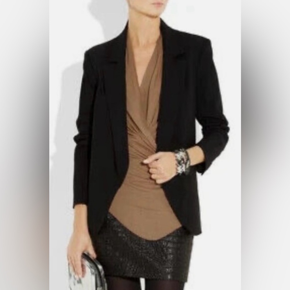 (SOLD on eBay!) Helmut Lang camel draped stretch-jersey top